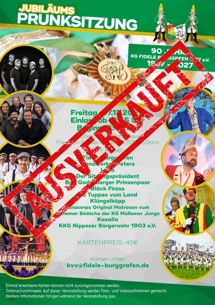 Prunksitzung der Fidelen Burggrafen 26/27