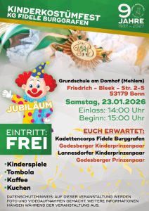 Kinderkostümfest 23.01.2027