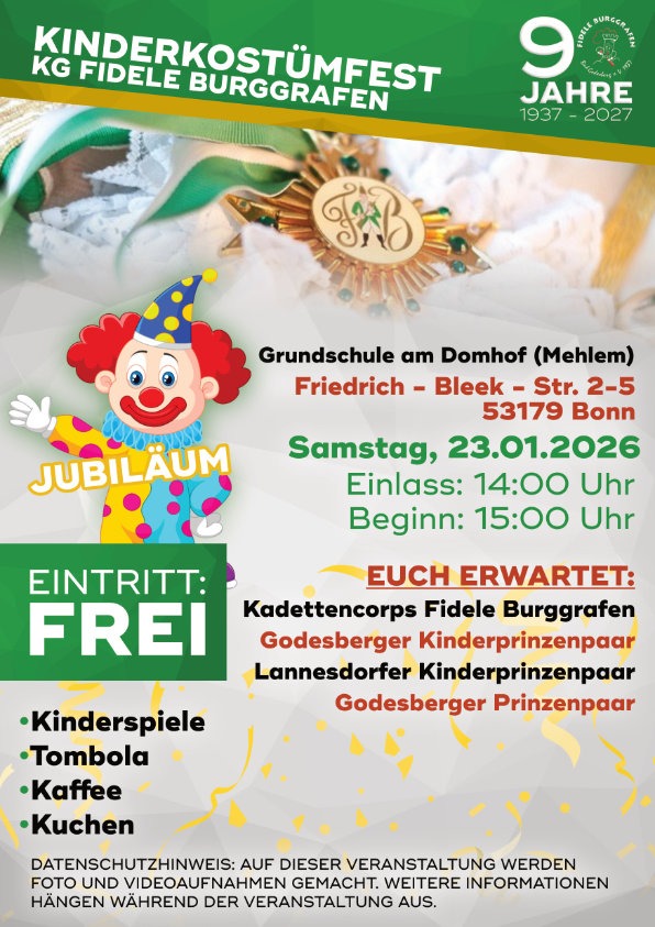 Kinderkostümfest 23.01.2027
